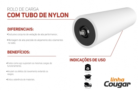 ROLO DE CARGA COM TUBO DE NYLON